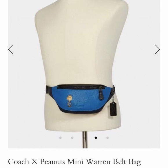 NWT Coach 5512 Limited Edition X Peanuts Mini Warren Belt Bag With Pig P… - Picture 6 of 11